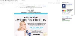 an eDM from Kate Spade