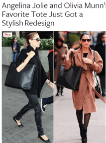 Screencap from the style.com article